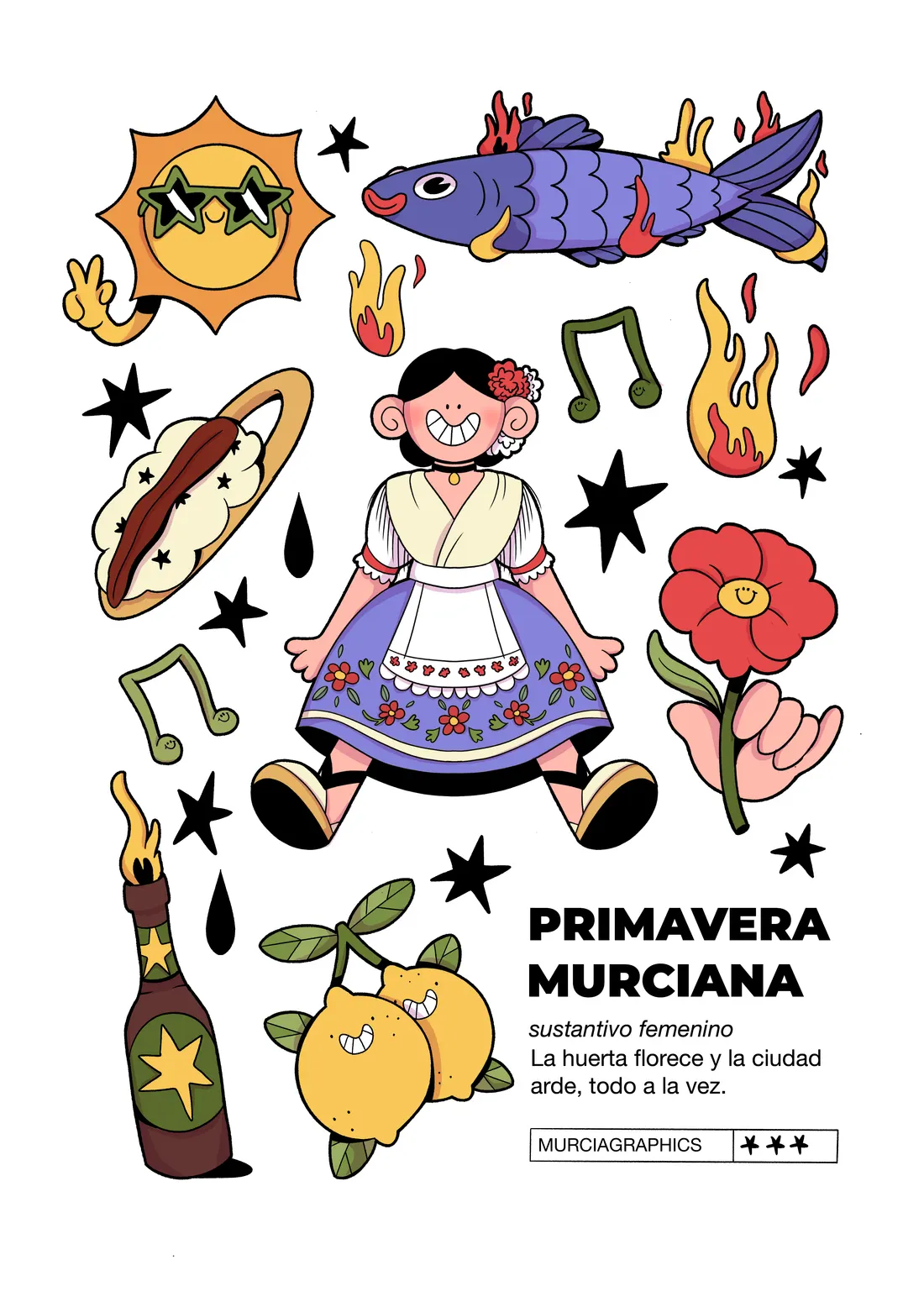 Ilustración original: primavera murciana